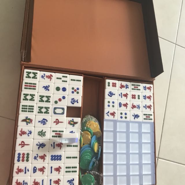 Standard Size Crystal Mahjong And Free Mahjong Table, Hobbies & Toys, Toys & Games on Carousell