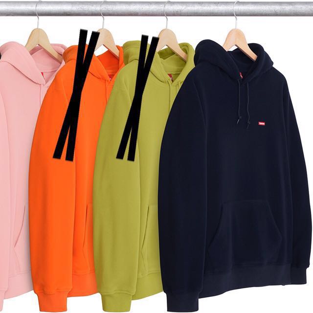 Sz S] SUPREME 17FW Polartec hoodie sweatshirt, 男裝, 外套及戶外