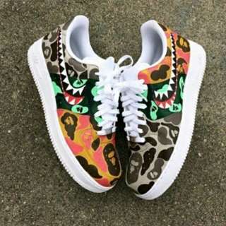 Bape ( Custom ) Air Force 1's