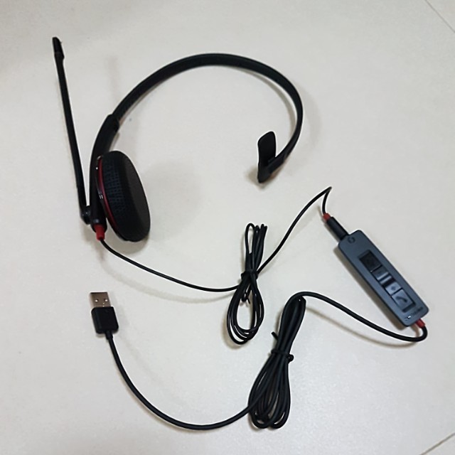 plantronics corded headset with usb connection