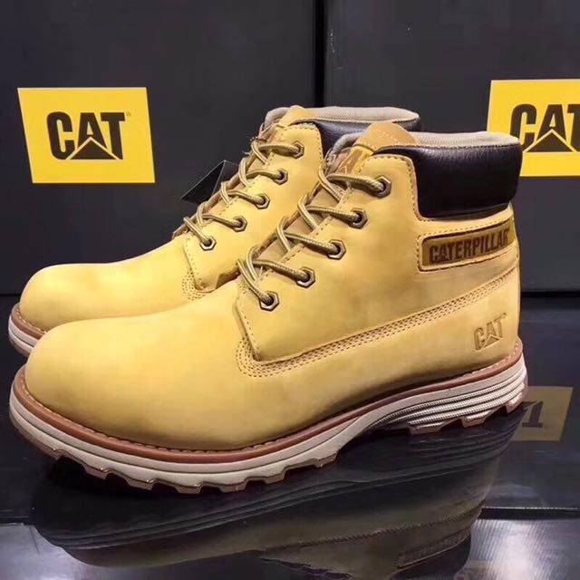 caterpillar yellow boots