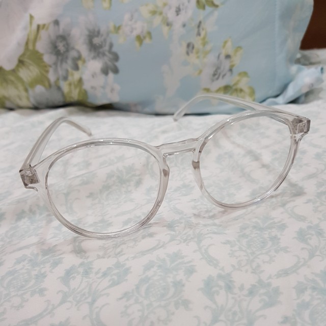 Clear Transparent Glasses Kacamata Bening Fesyen Wanita