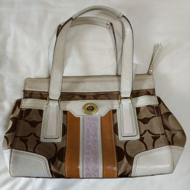 coach monogram satchel