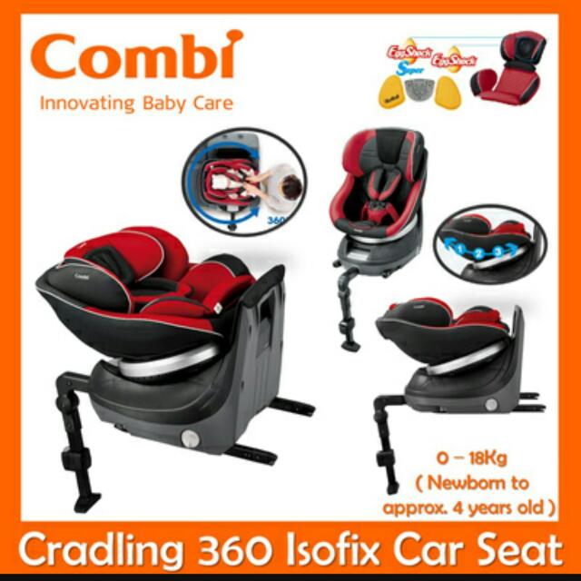 Combi cradling shop 360 isofix