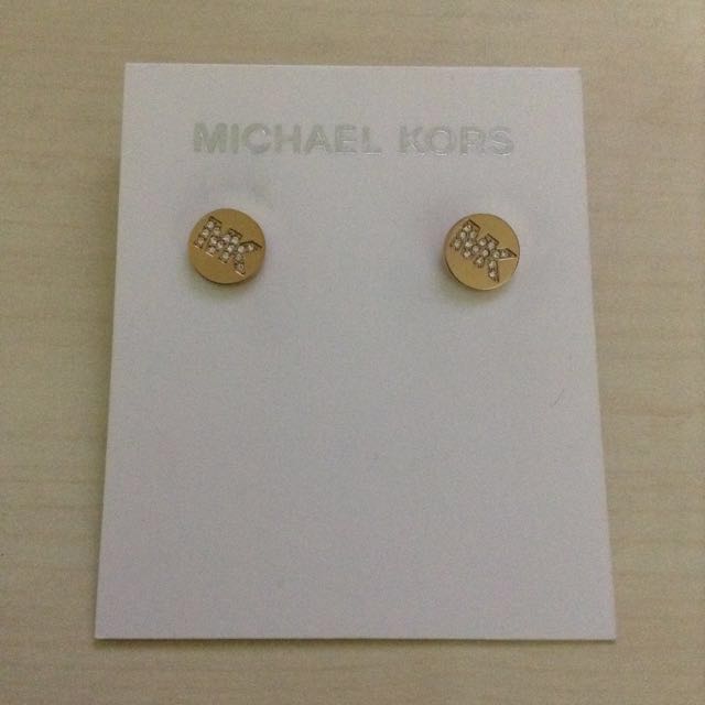 Michael Kors Stud Earrings in Gold 