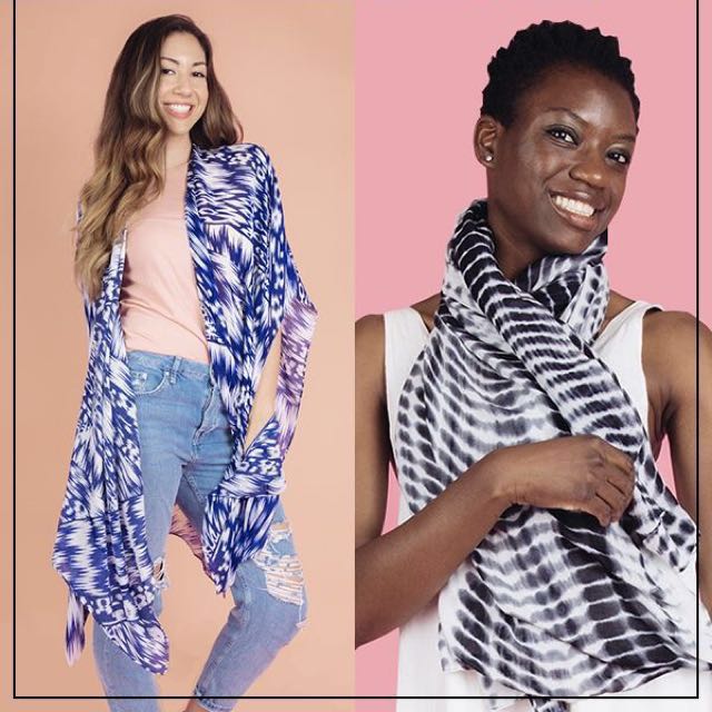 Michael stars online ruana scarf