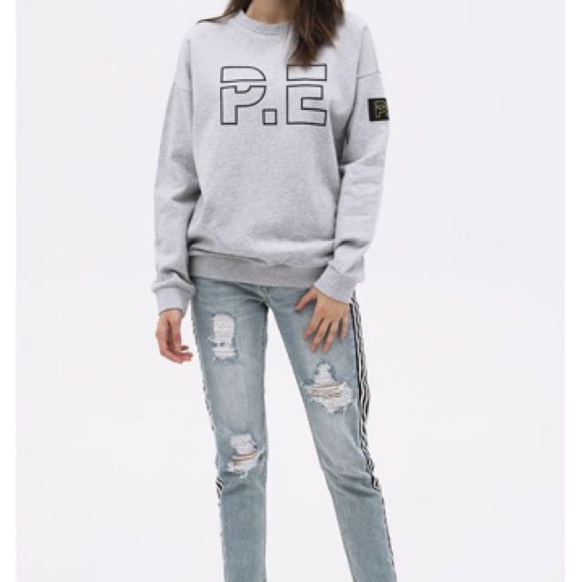 pe nation grey sweater
