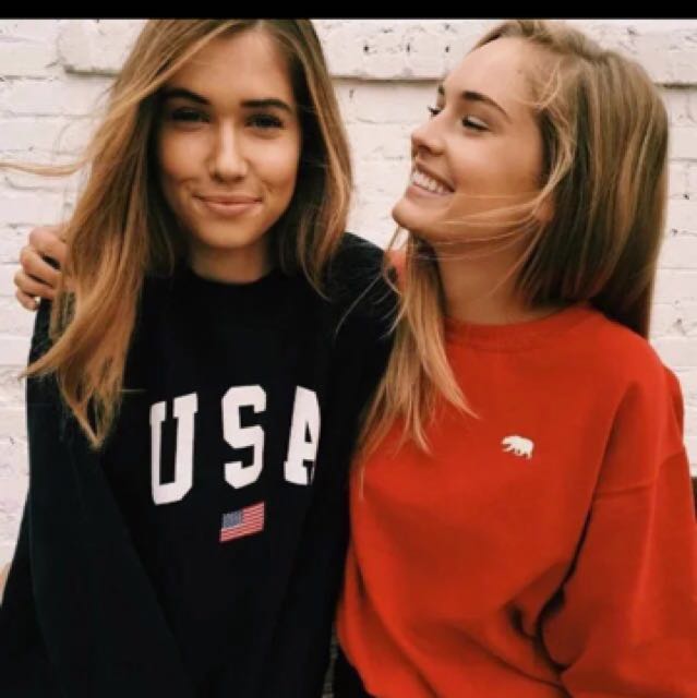 brandy melville polar bear sweatshirt