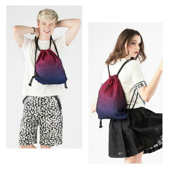 Rock Faith Ombr Drawstring Backpacks Premium Quality Men s