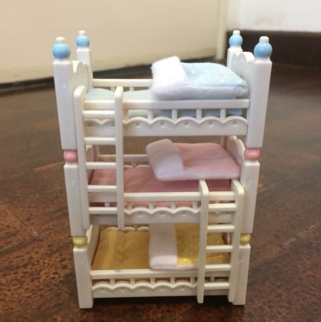 triple bunk beds sylvanian families