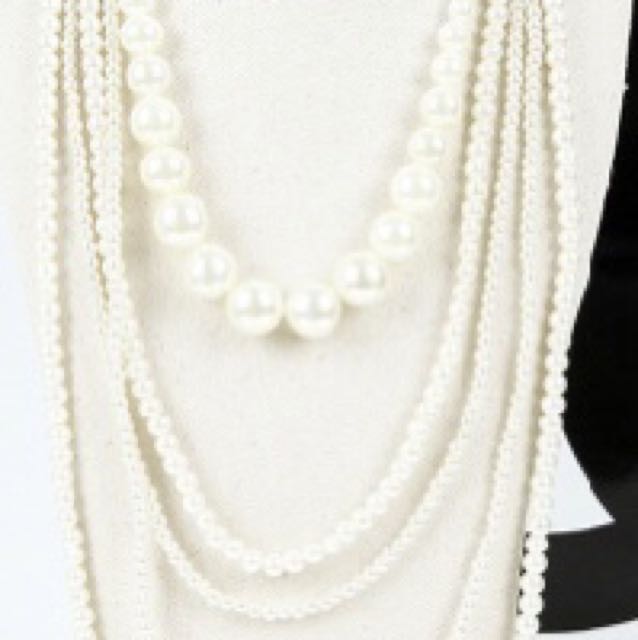 The Great Gatsby 1920s Classic Vintage Pearl Necklace Women S Fashion Jewellery On Carousell
