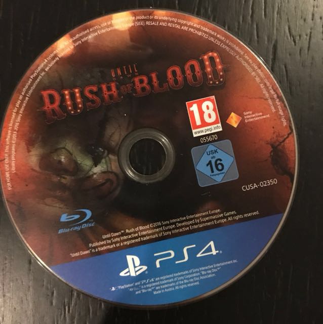 Until Dawn Rush Of Blood Vr Ps4 Toys Games Video Gaming