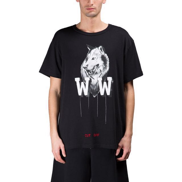 Off white sales wolf tee