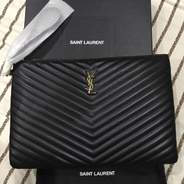 ysl large clutch