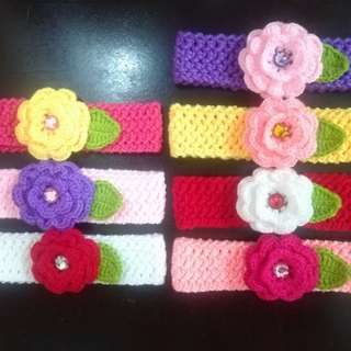 Chochet baby headband (home made)