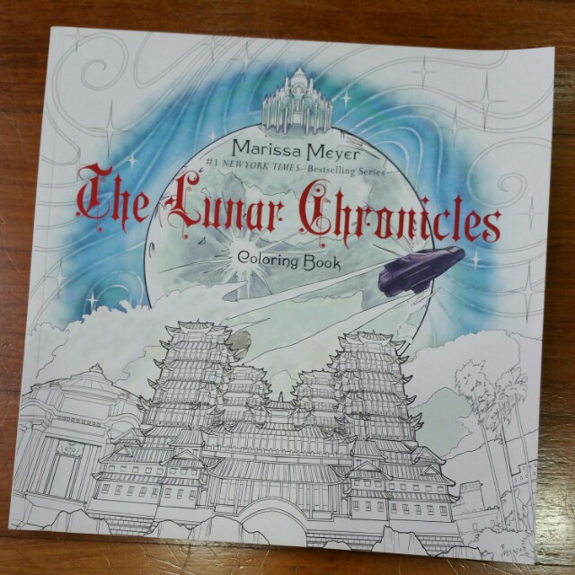 Bn Lunar Chronicles Adult Colouring Book Books Stationery Fiction On Carousell