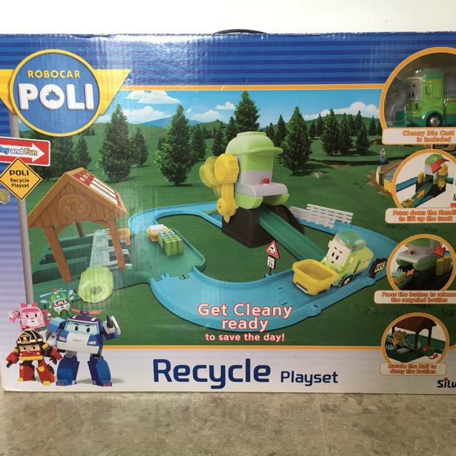 Robocar poli recycle playset clearance