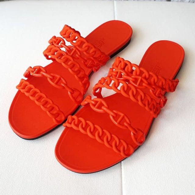 Hermes nude jelly shoes Luxury Accessories on Carousell