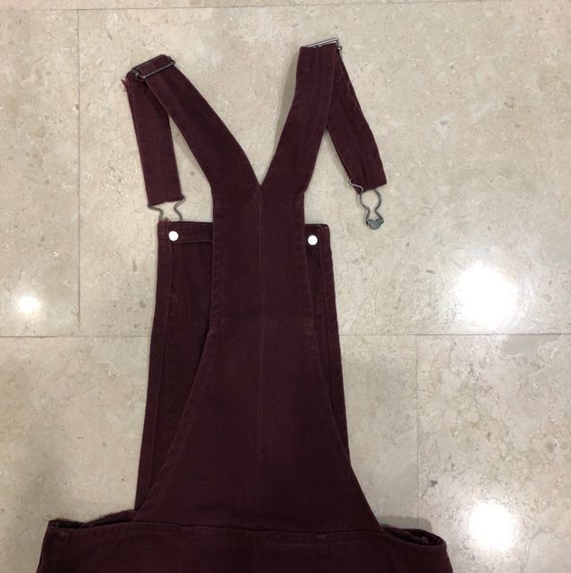 Maroon skirt overalls 2025
