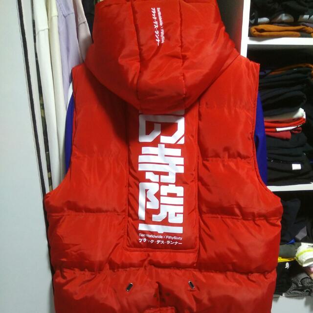Red winter hotsell vest