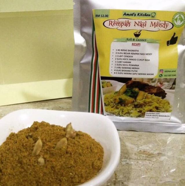 Rempah Nasi Arab Mandy Food Drinks Instant Food On Carousell