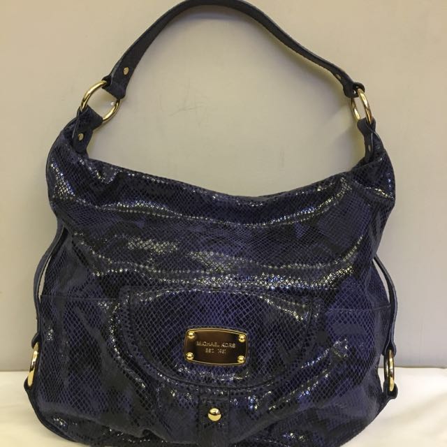 michael kors python blue