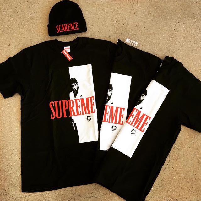 supreme scarface tee black