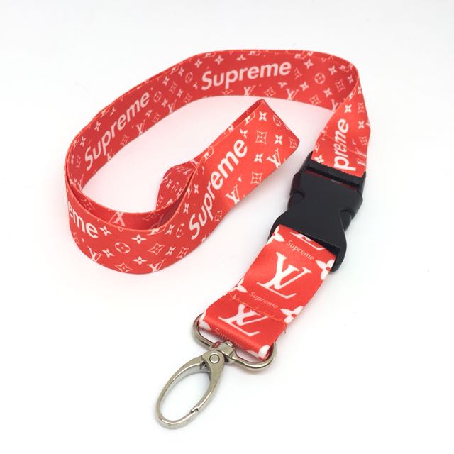Supreme x LV Belt (Red), Luxury, Bags & Wallets on Carousell