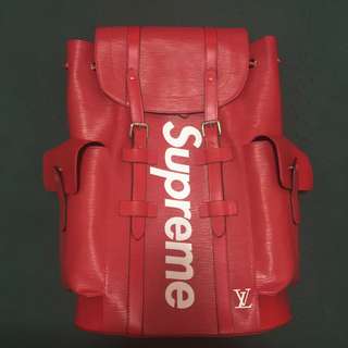 supreme x louis vuitton christopher backpack pre owned