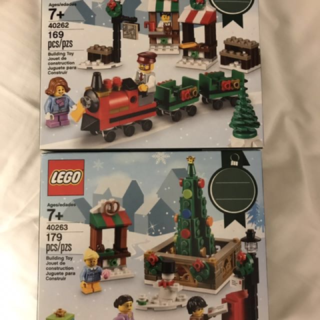lego christmas town square