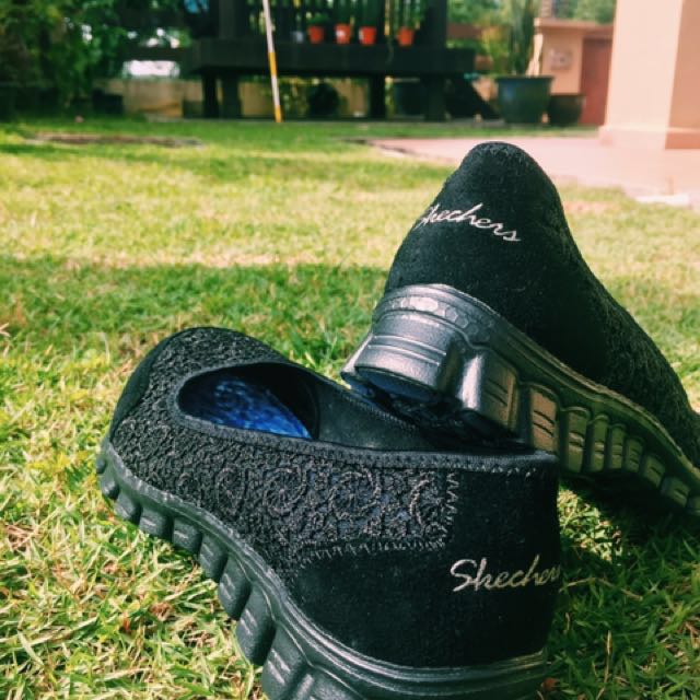 skechers slippers womens green