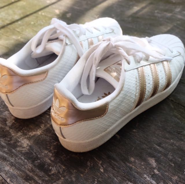 Adidas superstar shop rose gold honeycomb
