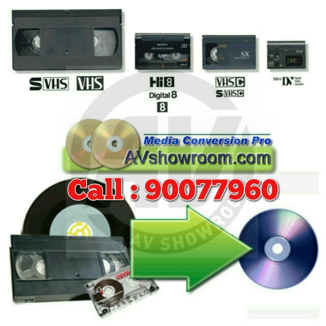 Avshowroom Offers a Service To Convert your VHS / SVHS / VHSC
