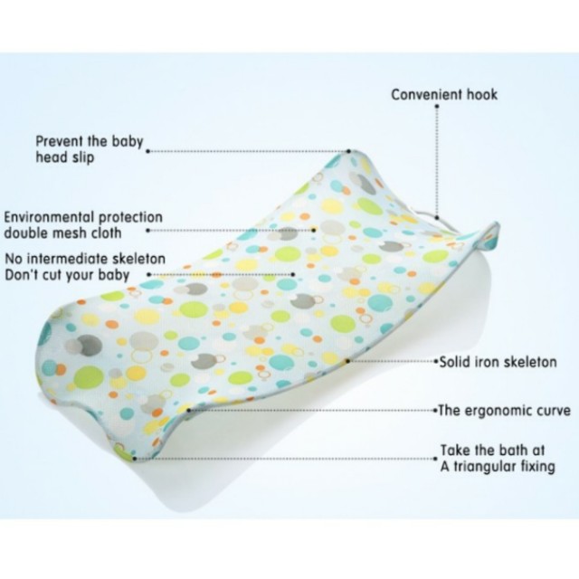 mesh baby bath support