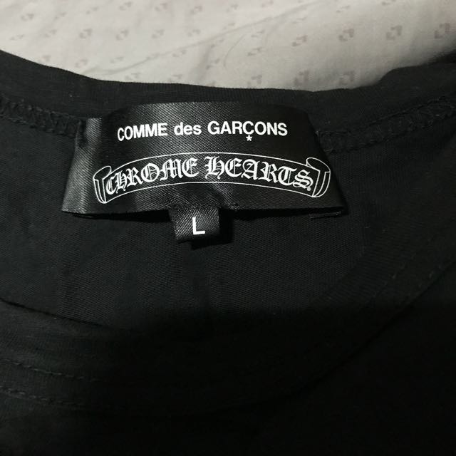 Comme des garcons deals x chrome hearts tee