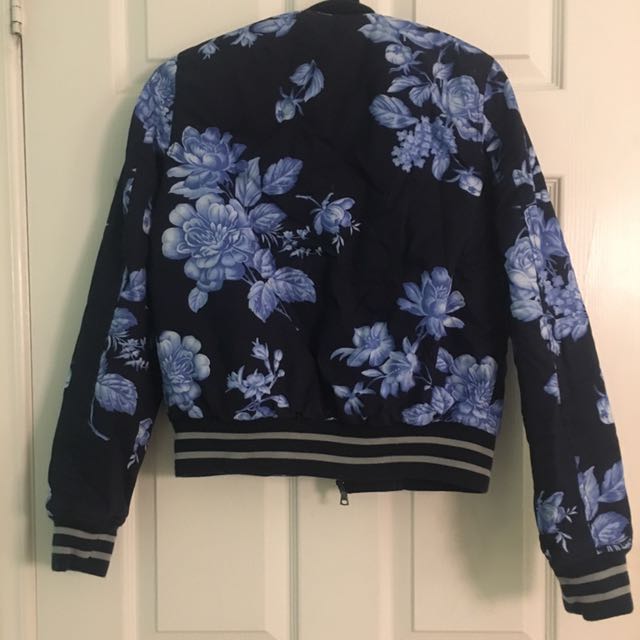 gap floral bomber jacket