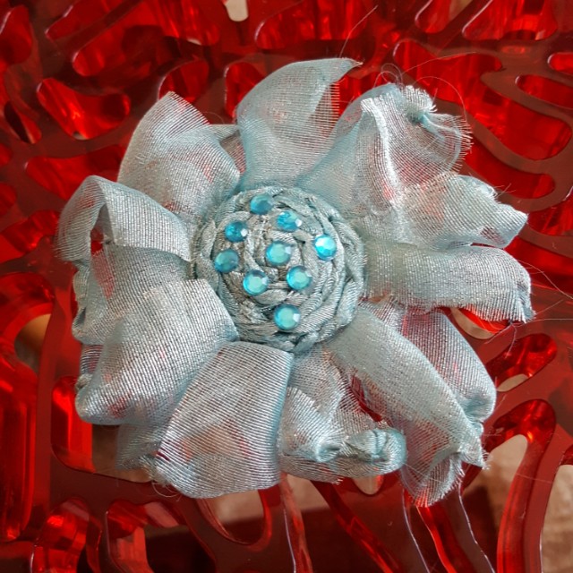blue flower accessories