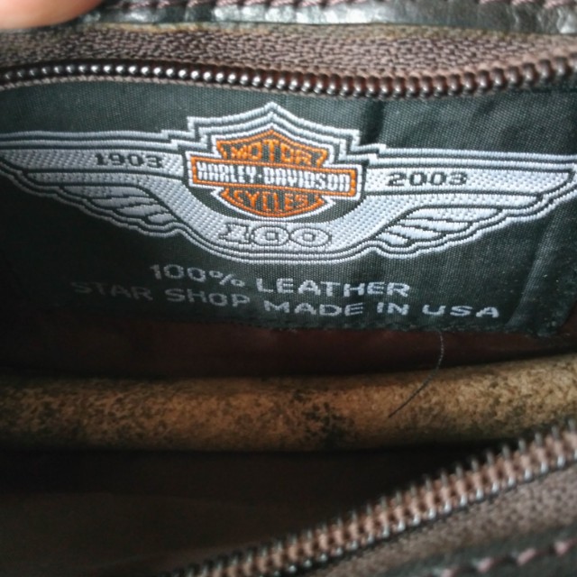 HARLEY DAVIDSON ORIGINAL Tas Pinggang Waist Bag Leather Kulit Pria
