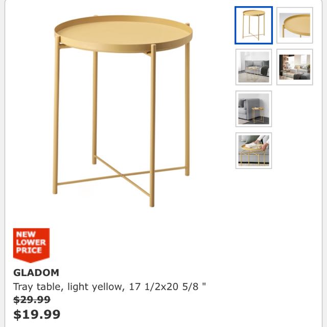 Ikea Gladom Side Table New Furniture Tables Chairs On Carousell