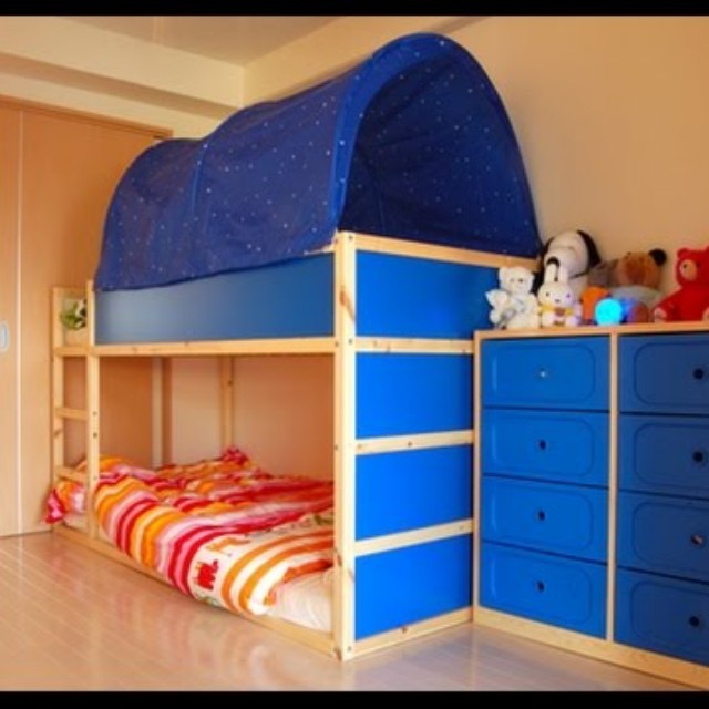 Ikea Kura Bunk Bed with Canopy, Furniture & Home Living, Furniture, Bed