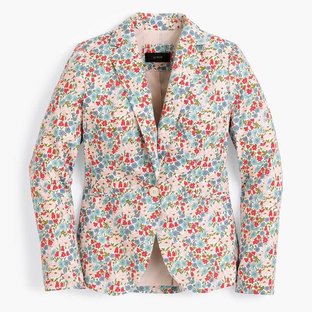 J.Crew Campbell blazer in Liberty poppy and daisy floral Women s