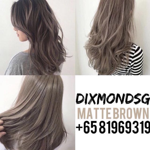 workshop Norm pavement Matte brown hair dye with white toner, Beauty & Personal Care, Hair on  Carousell