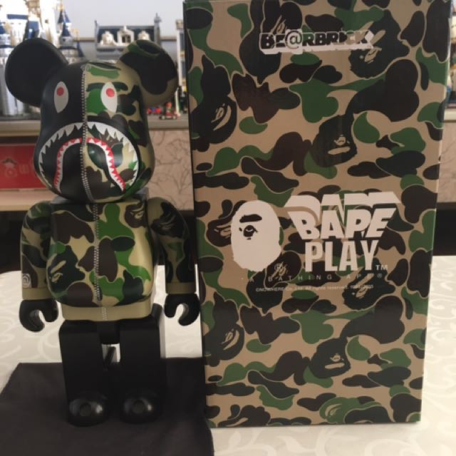 bearbrick bape camo shark