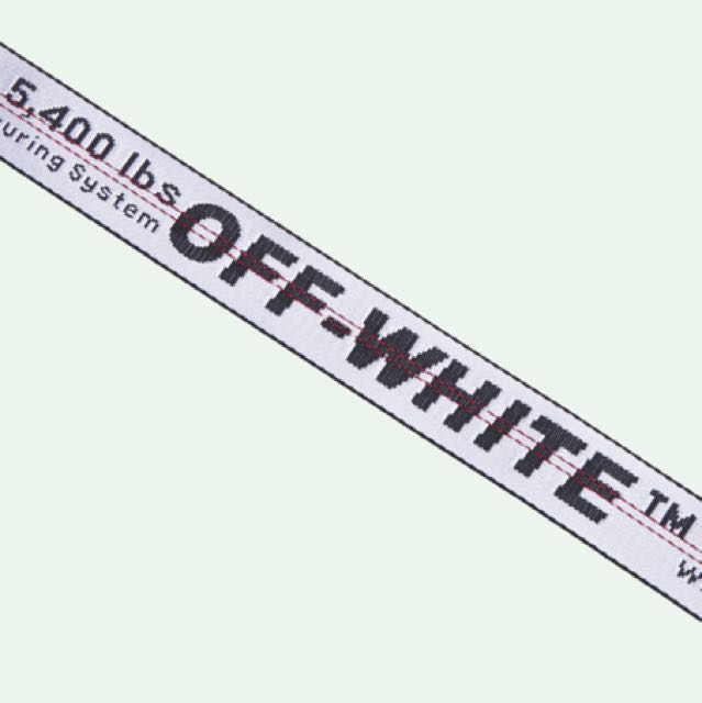 Off-White Belt Industrial Silver/Black - AUTHENTIC 海外 即決-