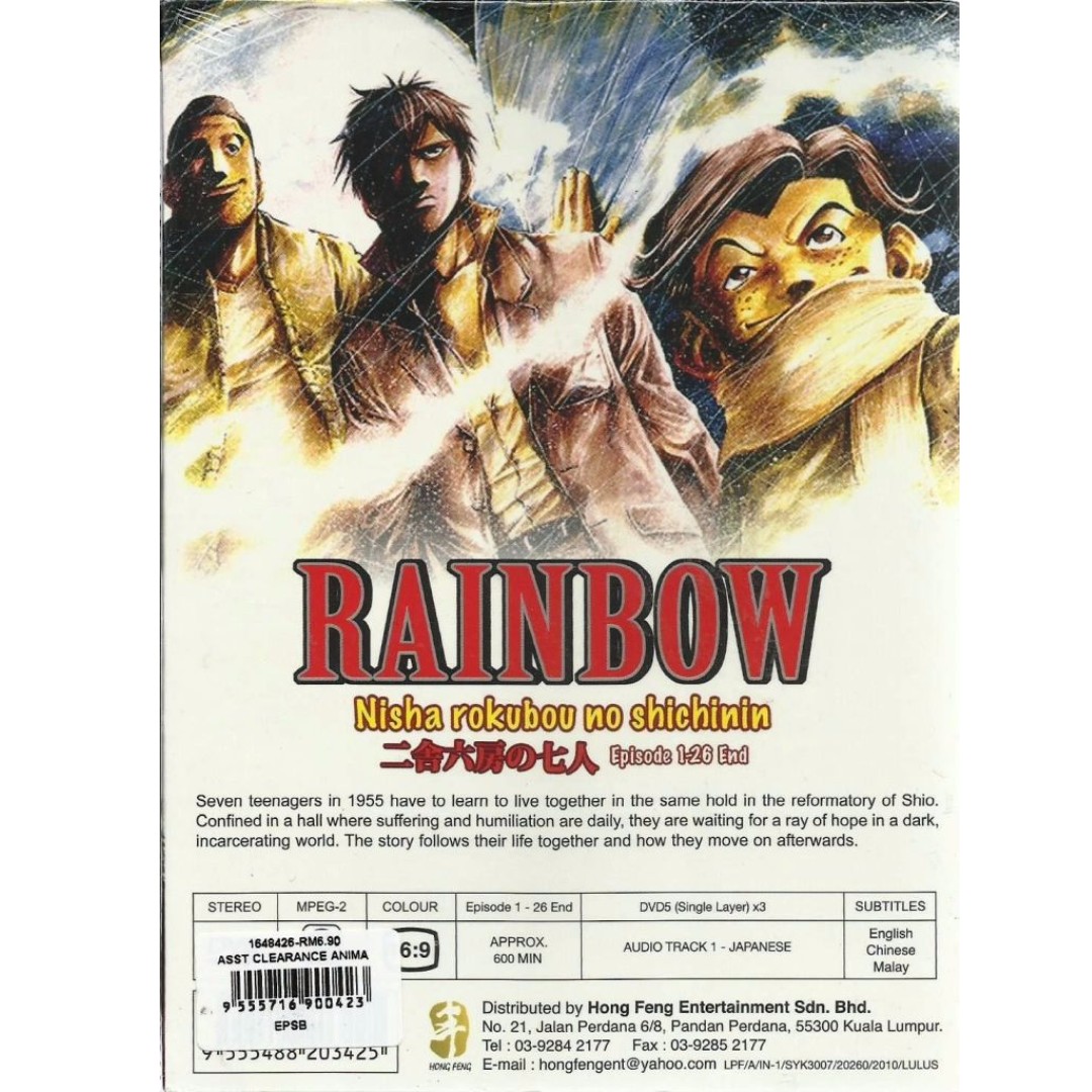 Rainbow: Nisha Rokubou no Shichinin HD English Subbed - Kawaiifu