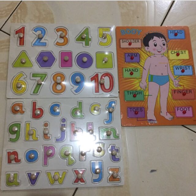 SET WOODEN PEG PUZZLES (Category: Infant Playtime) located in Valenzuela. Submitted by gpe24 (Listing ID 133325201, Image 1). Description: .