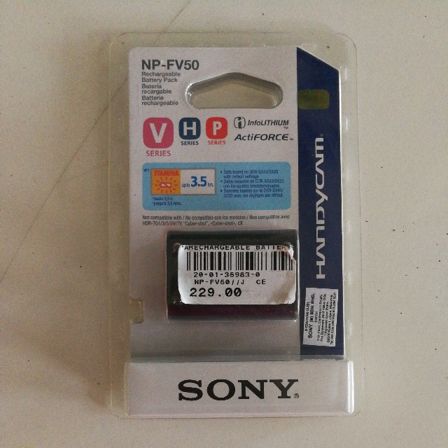 Sony Handycam Battery, Photography, Video Cameras on Carousell