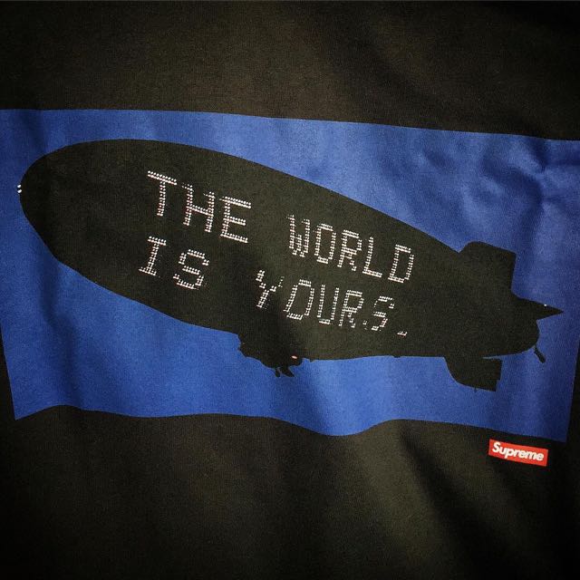 supreme scarface blimp tee black