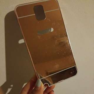 Samsung Galaxy Note 3 Metal Bumper Rose Gold Mirror Case