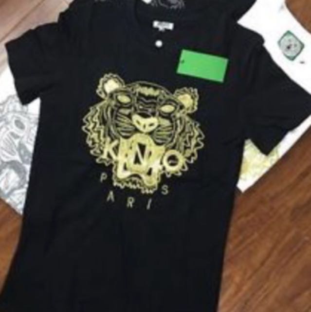 kenzo gold tiger t shirt